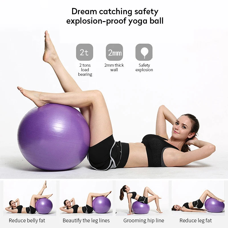 PVC Fitness Balls – Thickened Explosion-Proof Yoga Ball