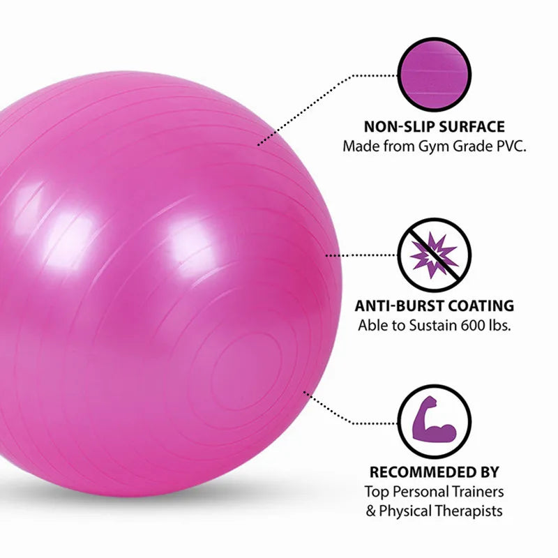 PVC Fitness Balls – Thickened Explosion-Proof Yoga Ball