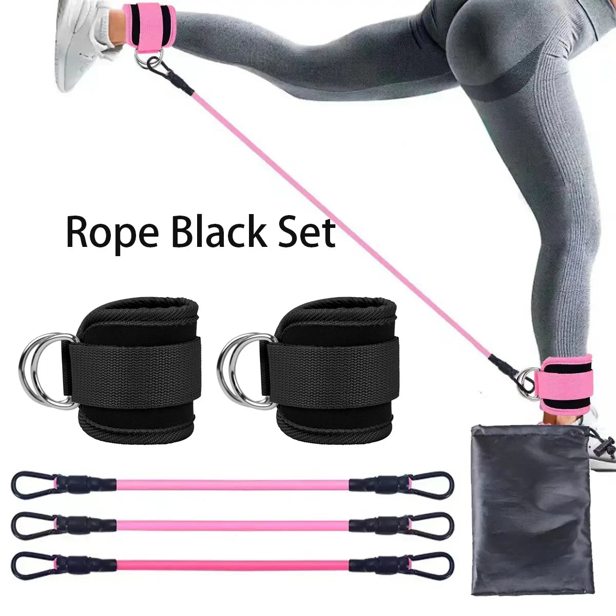 Ankle Strap Resistance Bands for Fitness and Training