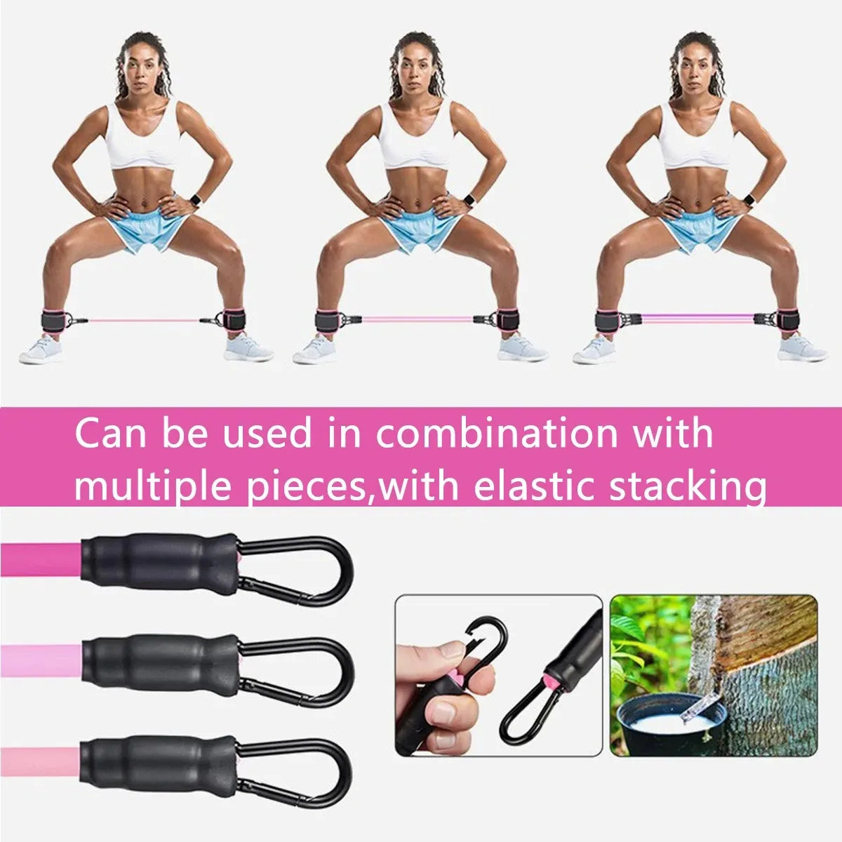 Ankle Strap Resistance Bands for Fitness and Training