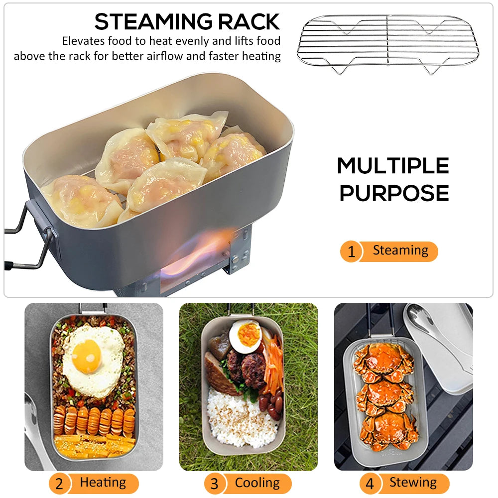 Mini Folding Stove Lunch Box Set