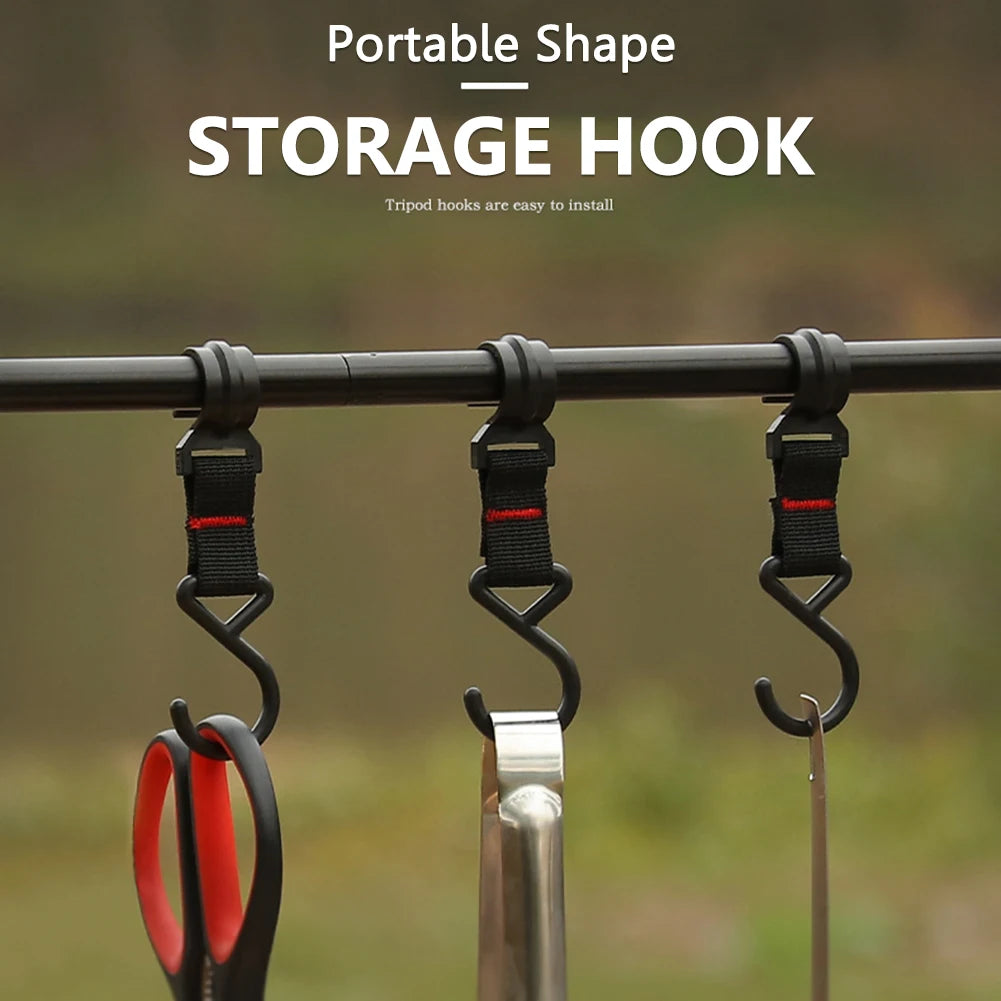 Outdoor Camping S-Shaped Detachable Hooks (5/10pcs)