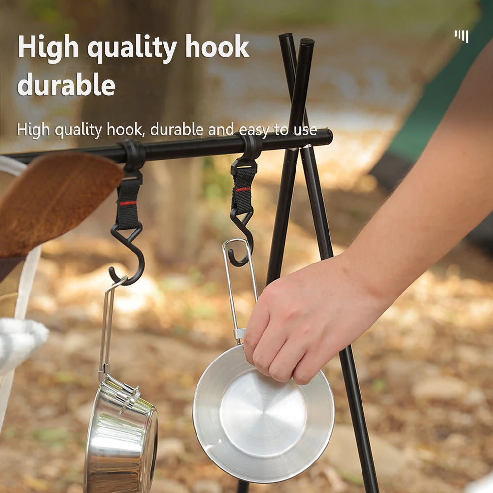 Outdoor Camping S-Shaped Detachable Hooks (5/10pcs)