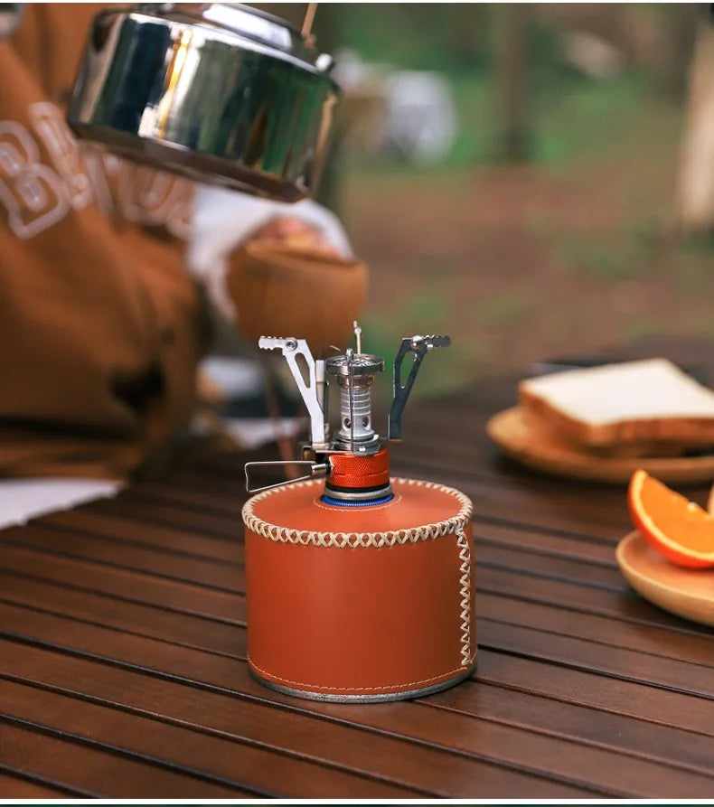 Foldable Ultra-Light Alloy Mini Gas Stove for Outdoor Cooking