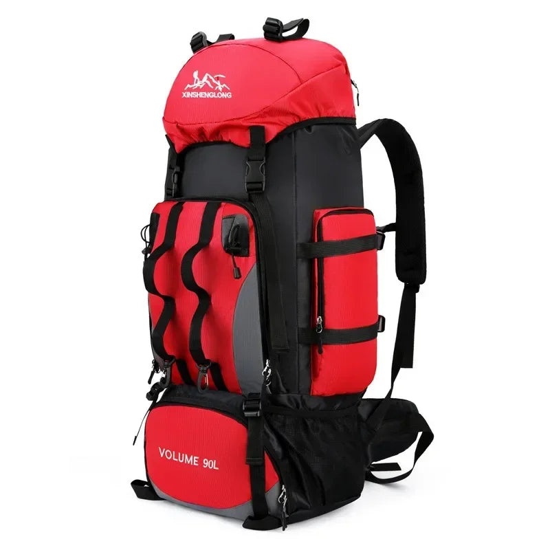 90L Waterproof Hiking Backpack – Large Capacity Trekking Bag