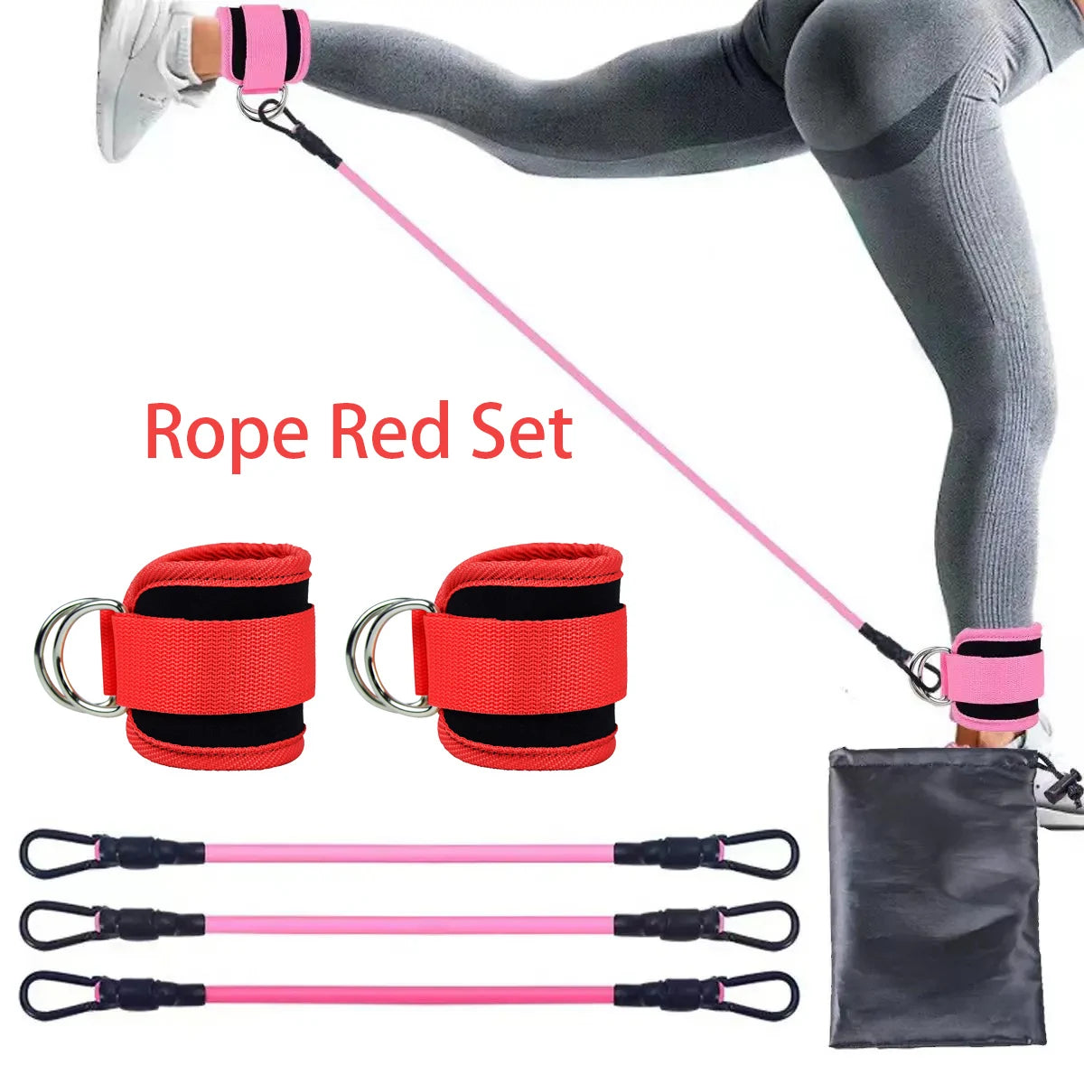 Ankle Strap Resistance Bands for Fitness and Training