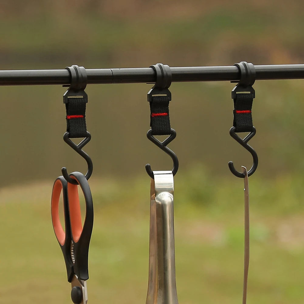 Outdoor Camping S-Shaped Detachable Hooks (5/10pcs)