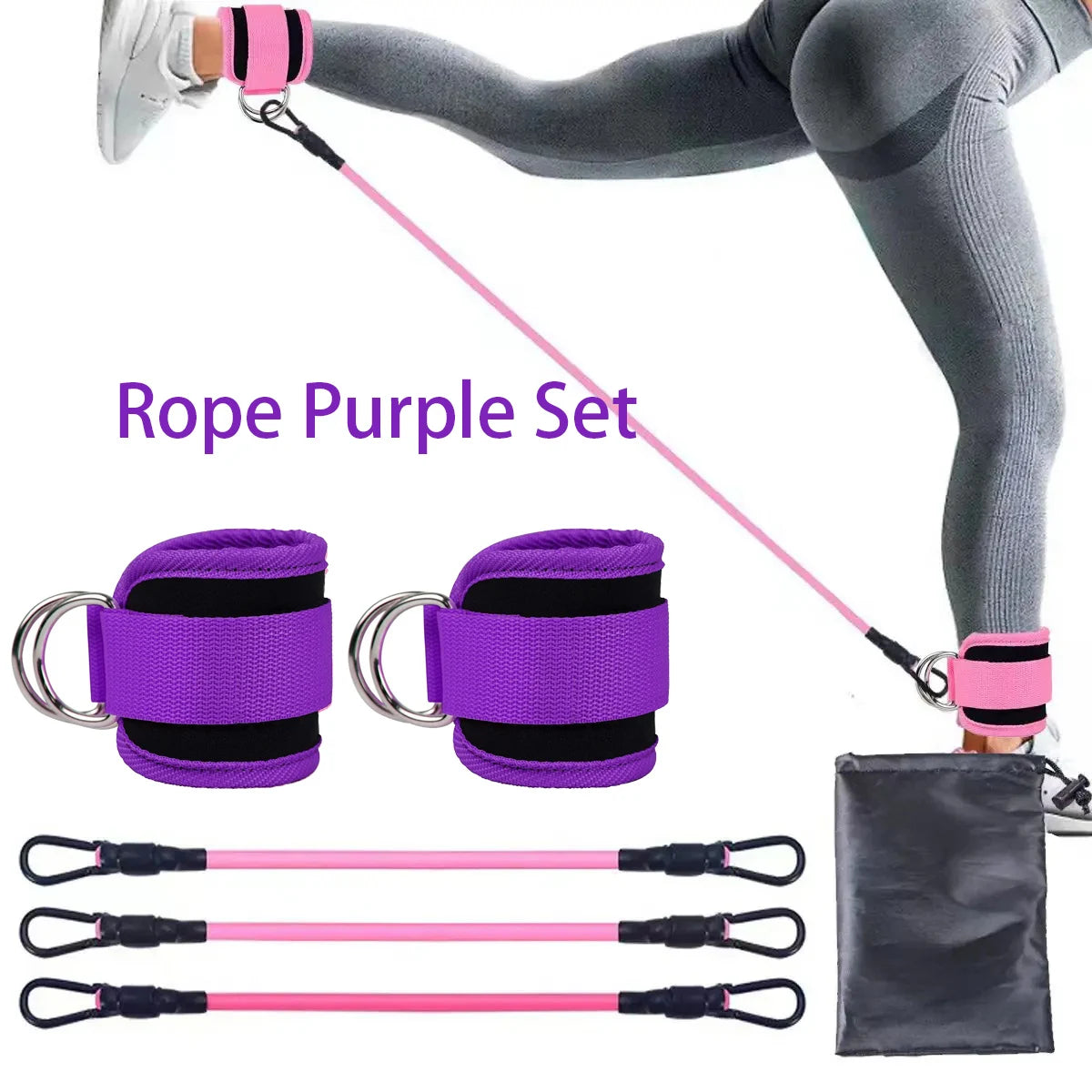 Ankle Strap Resistance Bands for Fitness and Training