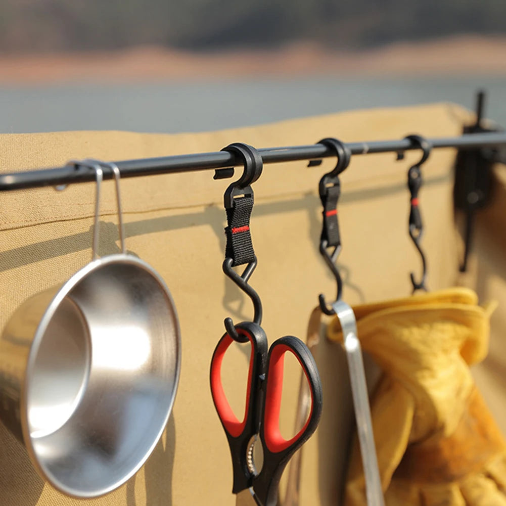 Outdoor Camping S-Shaped Detachable Hooks (5/10pcs)