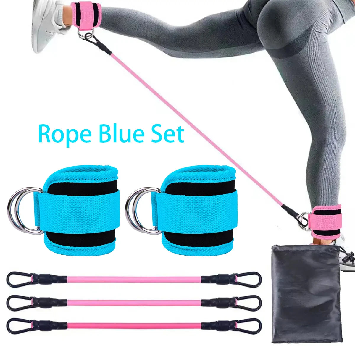 Ankle Strap Resistance Bands for Fitness and Training