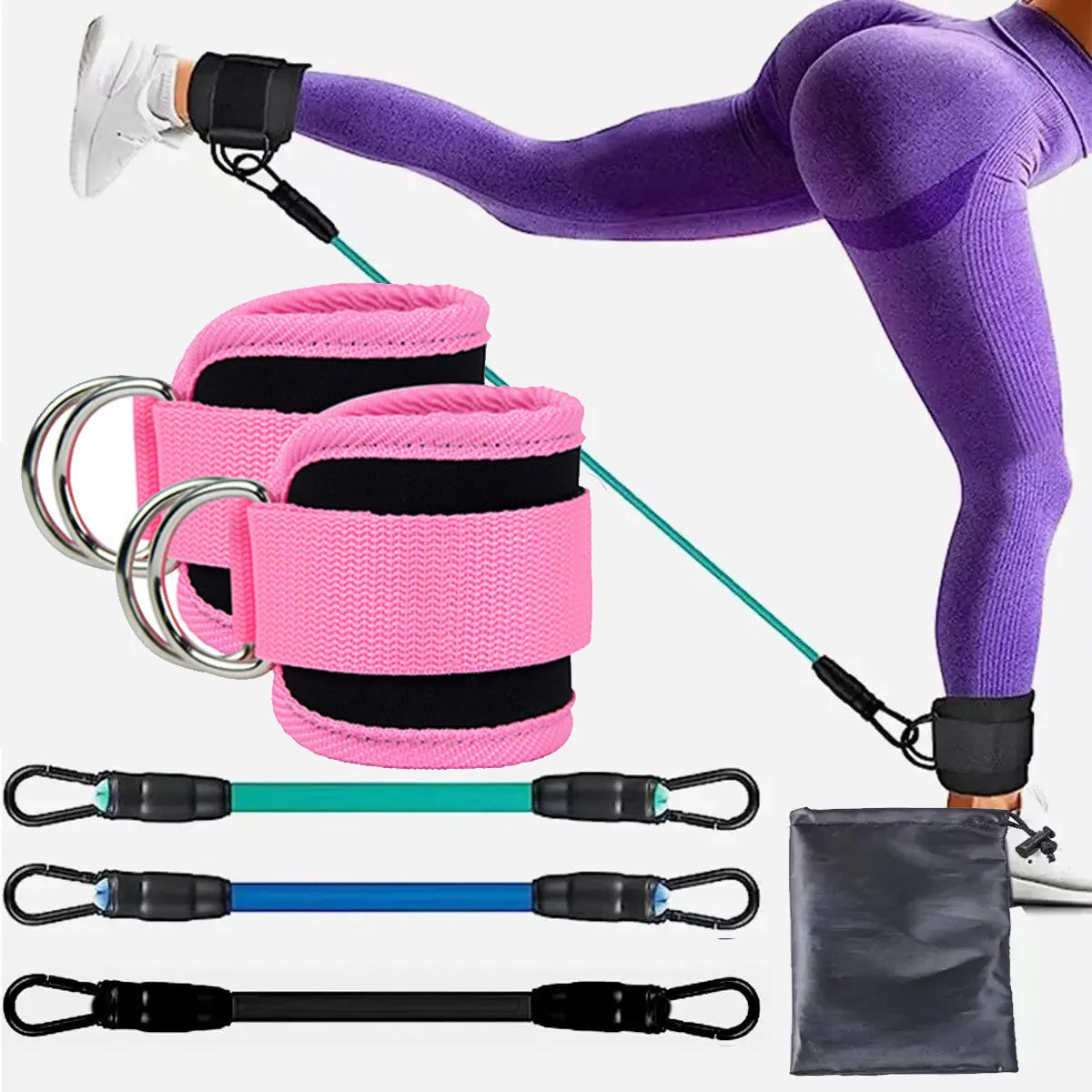 Ankle Strap Resistance Bands for Fitness and Training