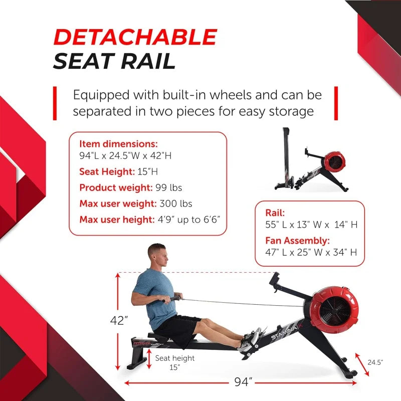 Stamina X AMRAP Rowing Machine