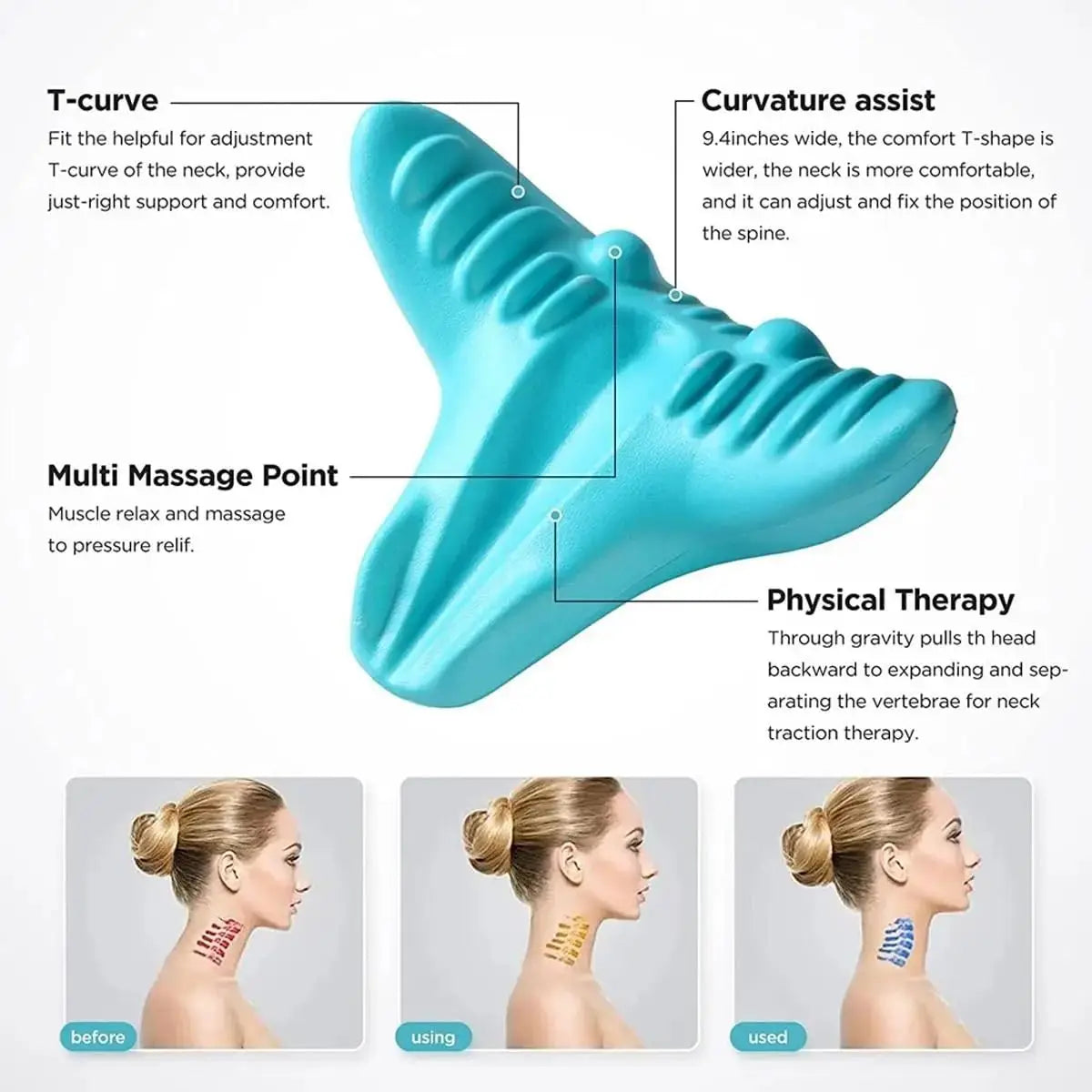 Neck and Shoulder Relaxer Massage Pillow