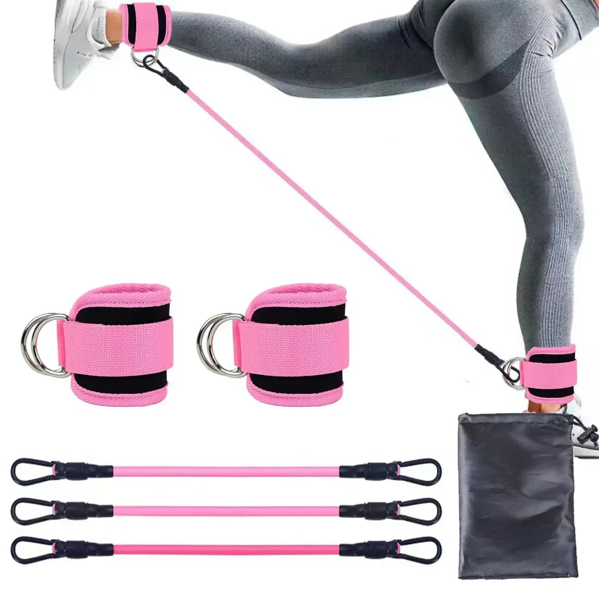 Ankle Strap Resistance Bands for Fitness and Training