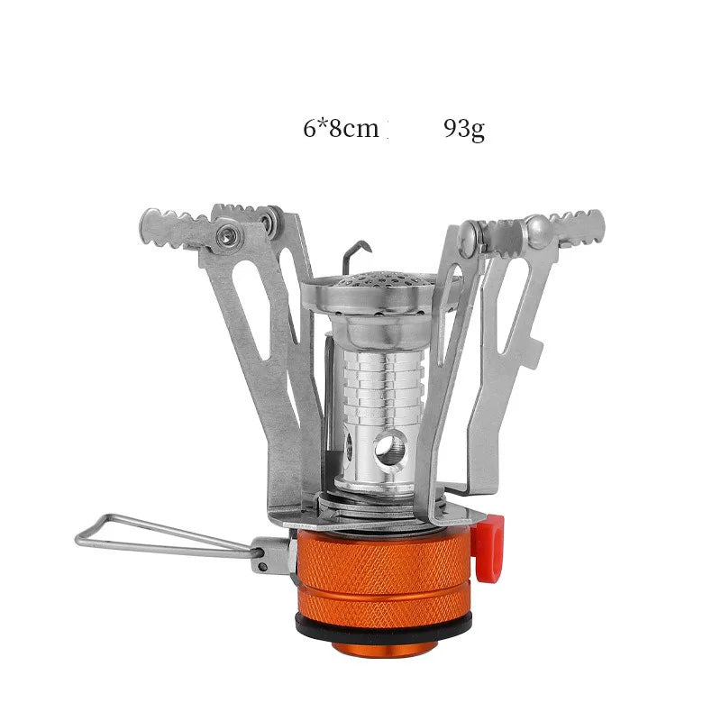 Foldable Ultra-Light Alloy Mini Gas Stove for Outdoor Cooking